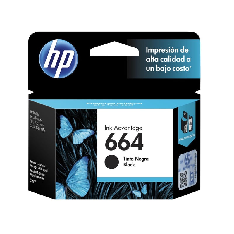 HP - Tintas Hp 664 Black Ink Cartridge Hp