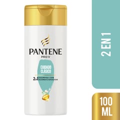 PANTENE - Pantene Shampoo Acondicionador 2 en 1 Cuidado Clásico 100mL