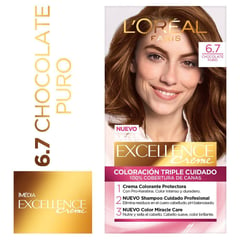 EXCELLENCE - Tinte para cabello 6.7 chocolate puro 162.5 mL