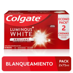 COLGATE - Pasta Dental Colgate Luminous White 2 x 75mL