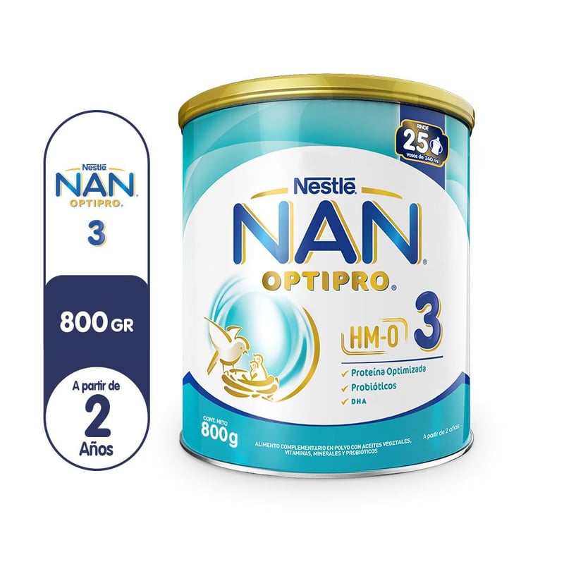 NAN - Alimento complementario en polvo NAN® 3 OPTIPRO® 800 g