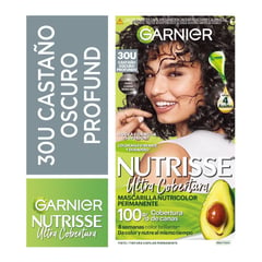 NUTRISSE - Tinte para cabello Ultra Cobertura 300 Castaño Oscuro Nutrisse 157 mL