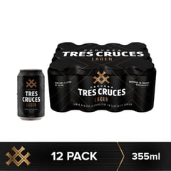 TRES CRUCES - Twelve Pack Cerveza Treserva Cruzcampo Lata 355 mL
