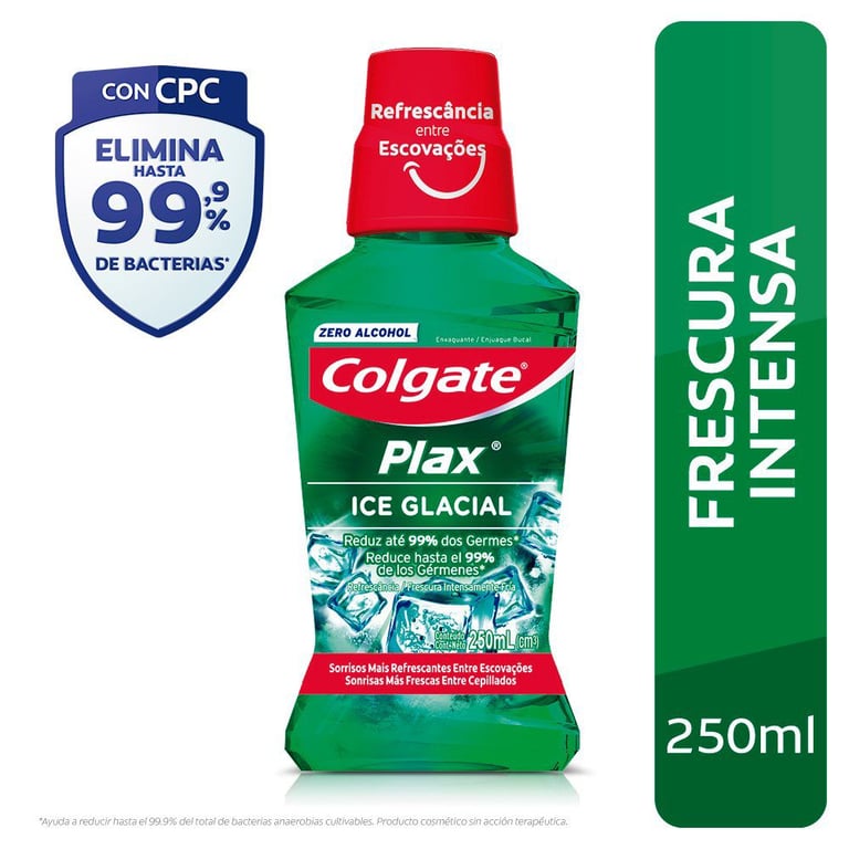 Enjuague Bucal Colgate Plax Ice Glacial 250 mL | Tottus Perú