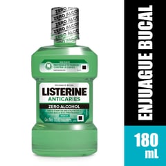 LISTERINE - Enjuague bucal anticaries Zero Listerine de 180 mL