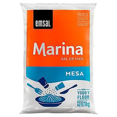 MARINA - Sal de mar de mesa Emsal de 1 kg