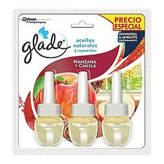 GLADE - Repuesto Ambientador en Aceite Glade Manzana y Canela 3 x 21 ml
