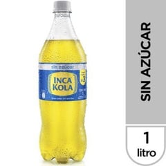 INCA KOLA - Gaseosa Inca Kola sin azúcar de 1 litro