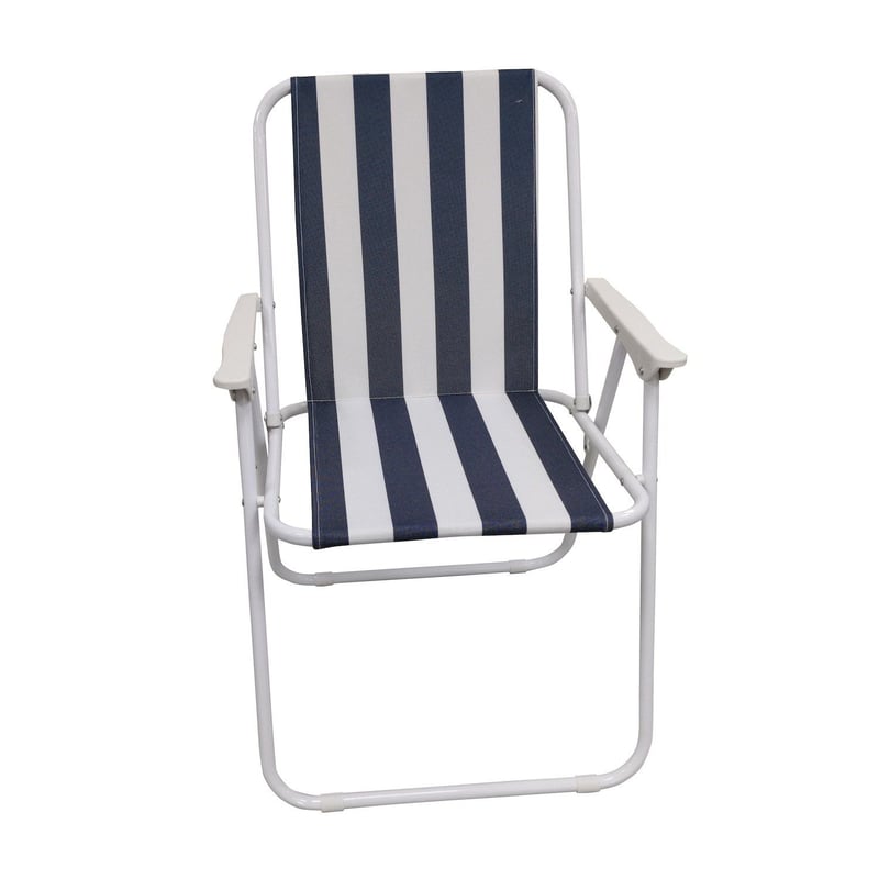Tommy Bahama Silla de playa tipo mochila plegable clásica de 5 posiciones, aluminio, rayas rojas, blancas y azules | Bodega Aurrera en línea