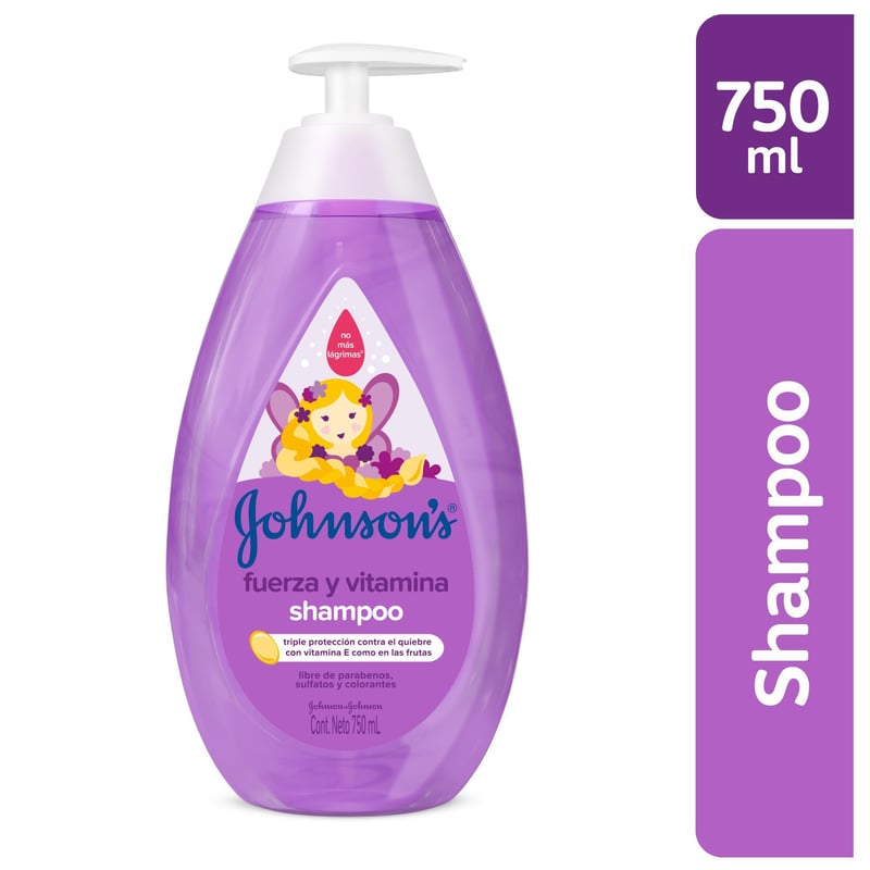 Shampoo Fuerza Y Vitamina Johnsons Baby 750 ml Tottus Perú