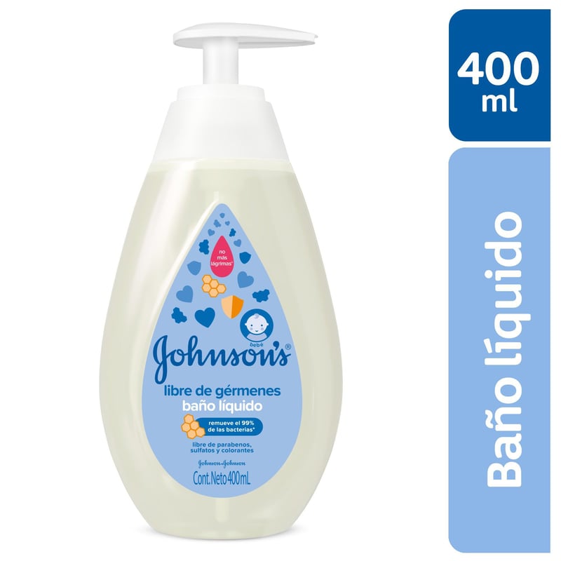 JOHNSONS - Baño Líquido Libre De Gérmenes Johnsons Baby 400 ml
