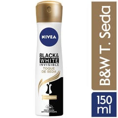 NIVEA - Desodorante en spray Nivea Invisible B&W con toque de seda