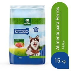 TOTTUS - Comida para perros Tottus adultos sabor carne y cereales de 15 kg