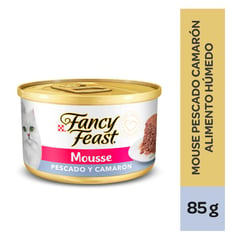 FANCY FEAST - Alimento húmedo para Gatos Fancy Feast paté  sabor pescado y camaron en lata de 85  gr 