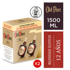OLD PARR - Two Pack of 12-Year-Old Whisky 750 mL 