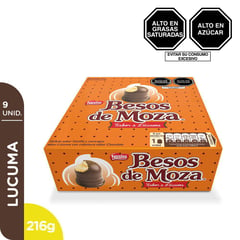 NESTLE - Chocolate Besos De Moza Lúcuma Caja 24  gr x 9 Unidades