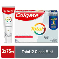 COLGATE - Pasta Dental ColgateTotal 12 3 x 75 mL