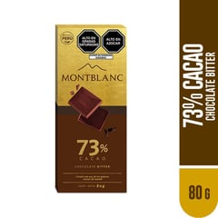 MONTBLANC - Chocolate amargo de cacao 80 g