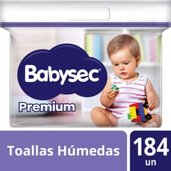 BABYSEC - Toallitas Húmedas Premium Babysec de 184 unidades