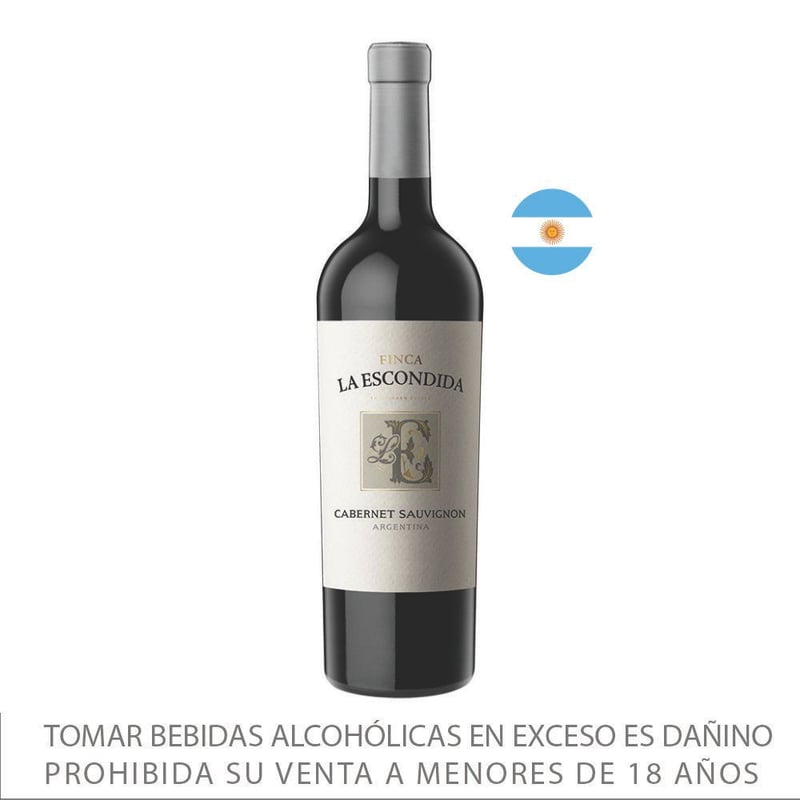 LA ESCONDIDA - Vino La Escondida Cabernet Sauvignon Botella 750 mL