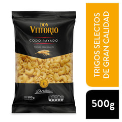 DON VITTORIO - Fideos de Trigo Codo Rayado Don Vittorio 500 g