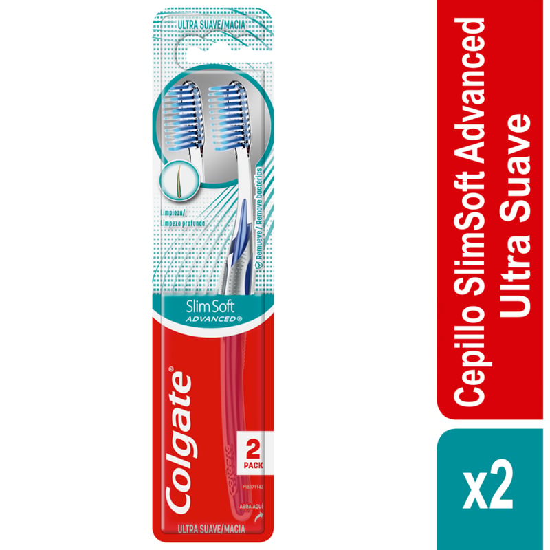 Cepillo Dental Colgate Slim Soft Advance Pack 2 Und | Tottus Perú