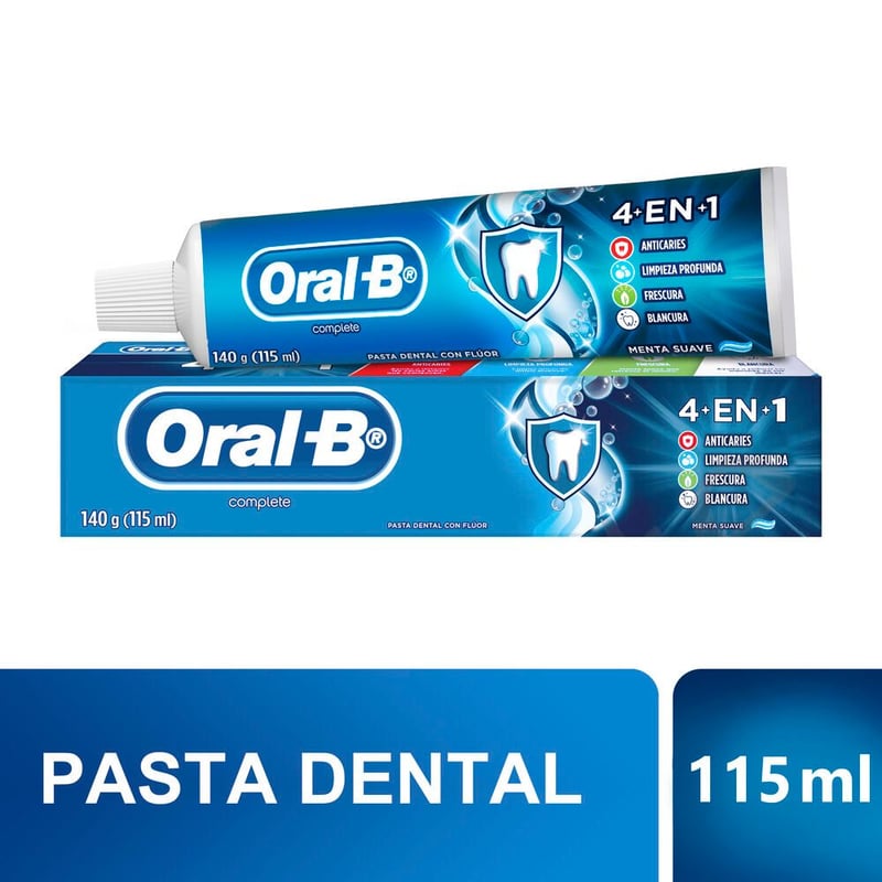 ORAL B - Pasta Dental Oral-B Complete 4En1 Con Flúor 140 g