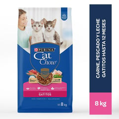 CAT CHOW - Alimento para Gatos Cat Chow Gatitos en bolsa de 8 kg
