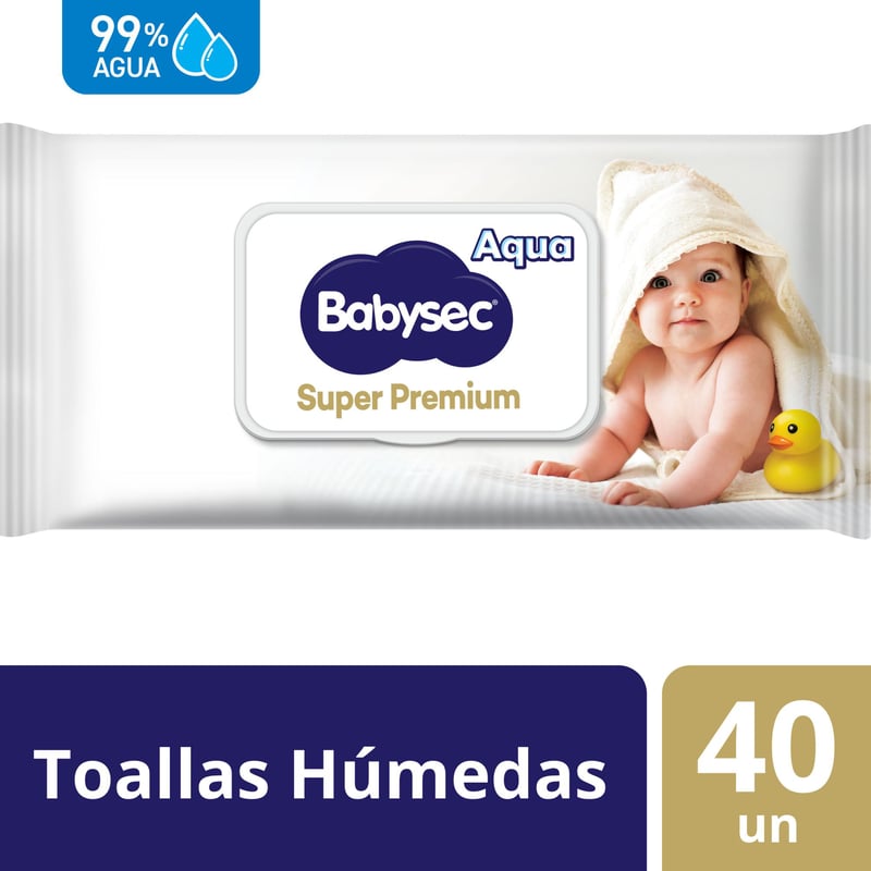 BABYSEC - Toallitas húmedas Babysec Super Premium de 40 unidades