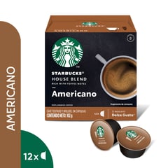 DOLCE GUSTO - Café Americano Starbucks Dolce Gusto - 12 cápsulas