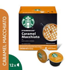 DOLCE GUSTO - Café Caramel Macchiato de Starbucks en 12 cápsulas