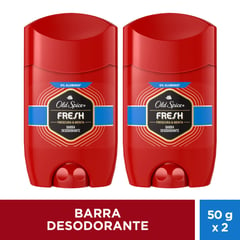 OLD SPICE - Desodorante en Barra Old Spice Fresh 50 g x 2 Unidades