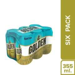 GOLDEN - Six Pack Cerveza Lata de 355 mL