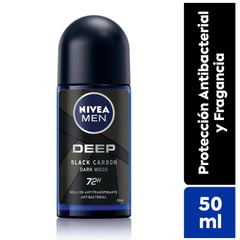 NIVEA - Desodorante Roll On Nivea Deep Dark Wood Male - Frasco 50 mL