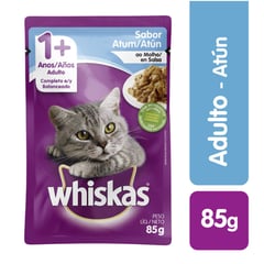 WHISKAS - Pouch para gatos Whiskas sabor atún de 85 g