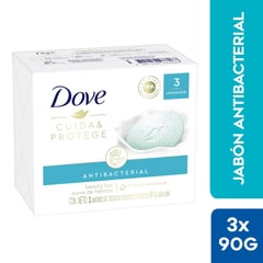 DOVE - Tripack Jabón de Tocador Antibacterial Dove 90 g