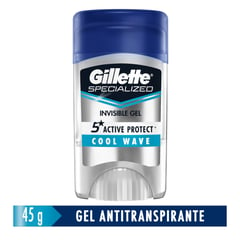 GILLETTE - Gel Desodorante Gillette Specialized Cool Wave Invisible 45 g 
