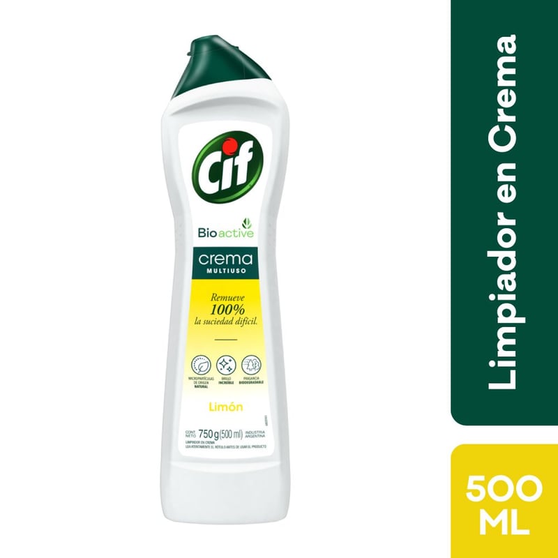 CIF - Limpiador Crema con Micropartículas Limón Cif