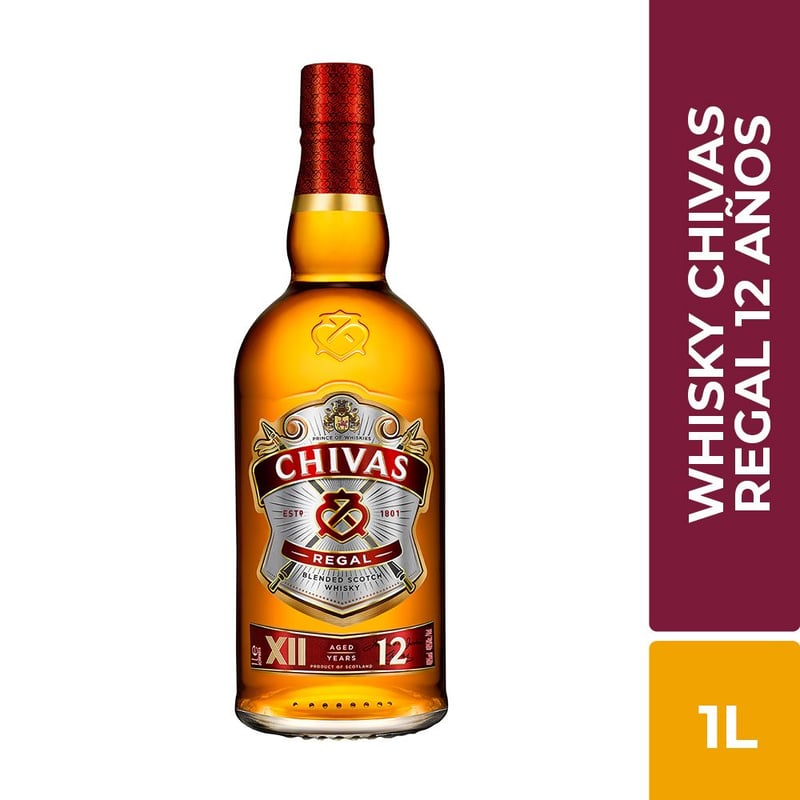 CHIVAS REGAL - Whisky Chivas Regal 12 años 1L