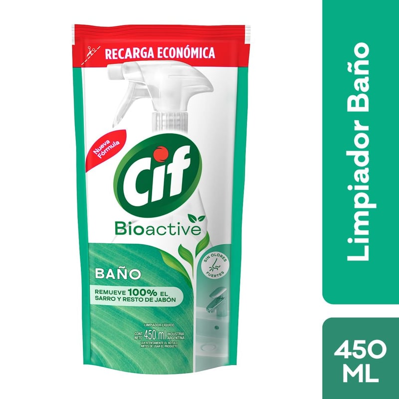 CIF - Limpiador Líquido Baño Biodegadable Ultra Rápido Cif