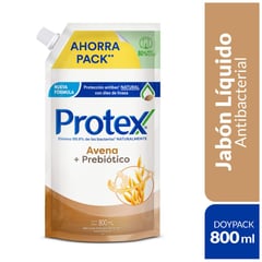 PROTEX - Jabón Líquido Protex Antibacterial Avena 800 mL