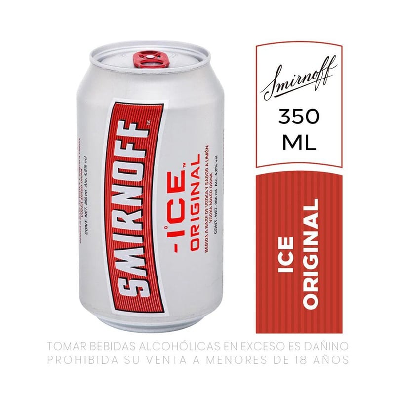 SMIRNOFF - Vodka Ice Original Lata 350 mL