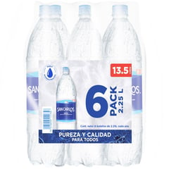 SAN CARLOS - Six Pack de Agua San Carlos de 2.25 L