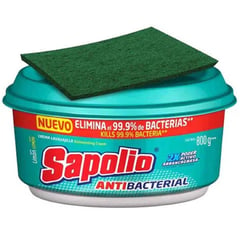 SAPOLIO - Lavavajilla Antibacterial Limón en crema Sapolio
