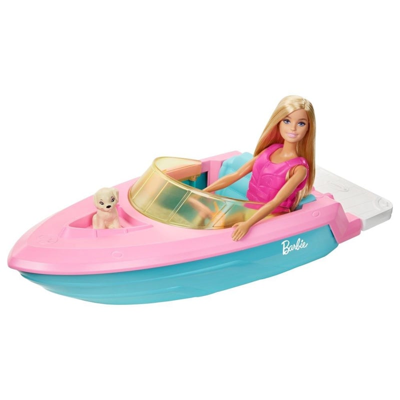 Barbie Bote Acuatico con Muneca Tottus Peru