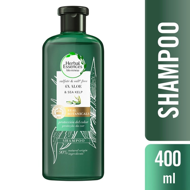 HERBAL ESSENCES - Shampoo Herbal Essences Bio:Renew 6X Aloe & Sea Kelp 400 mL