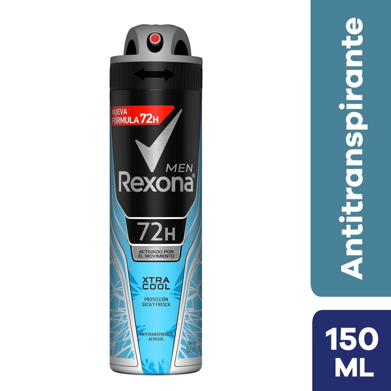 REXONA - Antitranspirante Rexona Men Xtra Cool 72H Aerosol 150mL