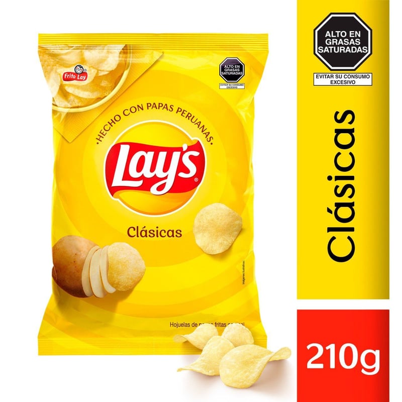 Papas Lay's Clásicas 210g | Tottus Perú