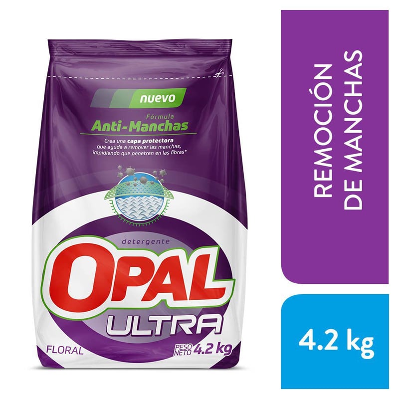 OPAL - Detergente en Polvo Opal Ultra Anti Mancha Floral