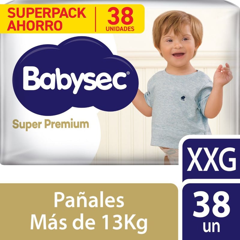 BABYSEC - Pañales Súper Premium Talla XXG Babysec 38 Unidades